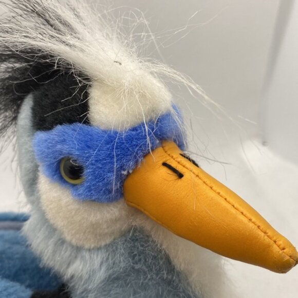 Duck Bird Plush Stuffed Animal 7” Blue White Black - Picture 8 of 12